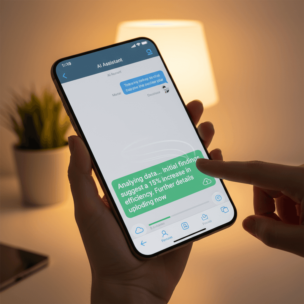 AI assistant responding to customer messages in real-time
